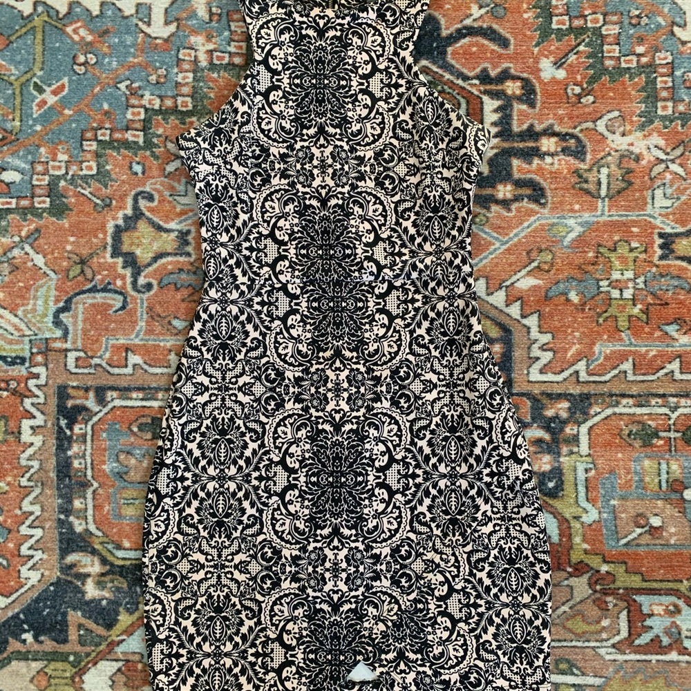 Scuba material formal mini dress